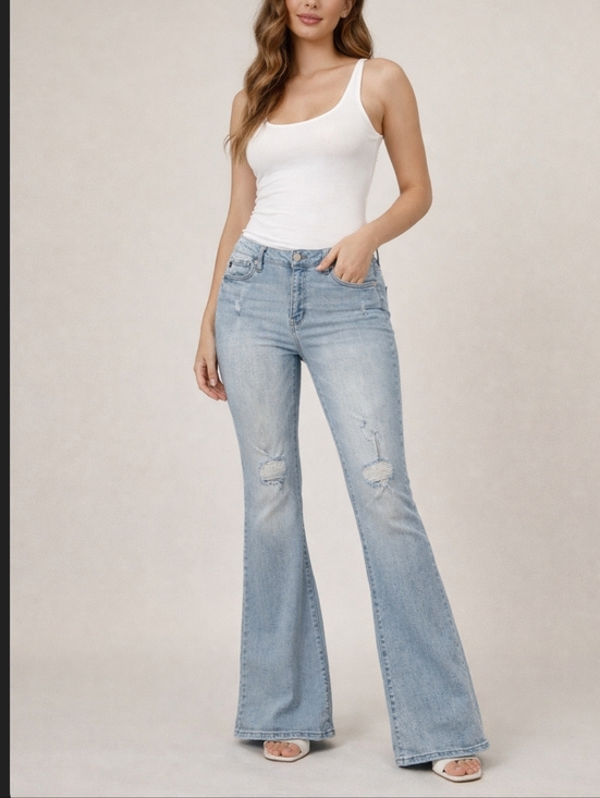 KanCan Denim - KanCan Odie Highrise Flare Jeans Light Wash Size 15/31